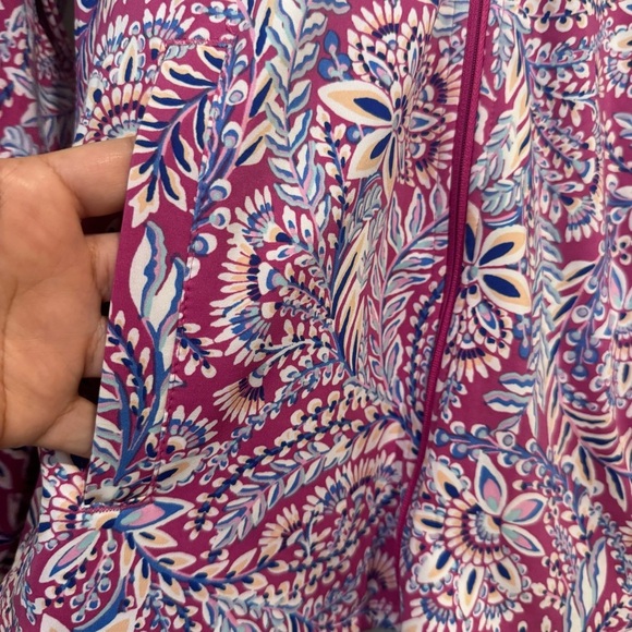 Tommy Bahama Golf & Tennis Floral Full Zip Jacket L - Picture 4 of 9